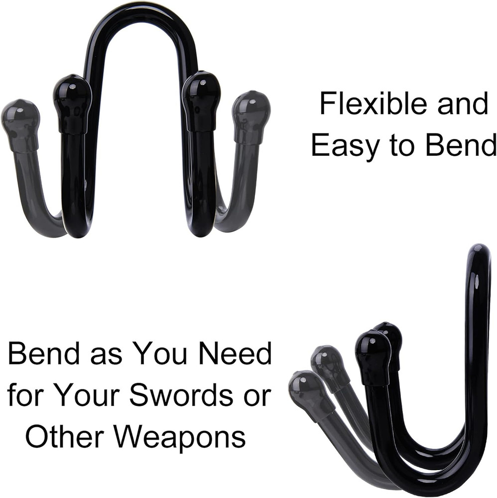 4 Pack Small Adjustable Sword Wall Mount Display Rack Stand Holder Hook Hanger