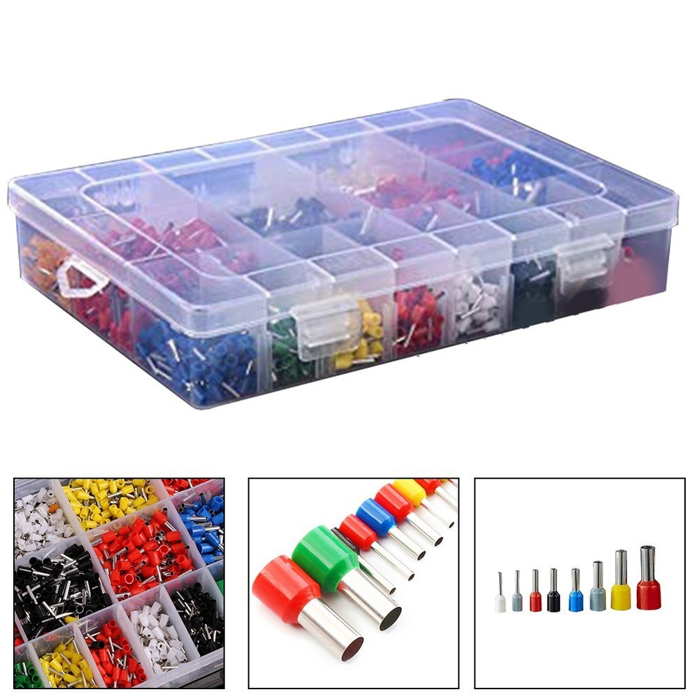 Wide Usage Cold Pressed Terminal Blocks Set Color Coded 400/800/1200/2120pcs