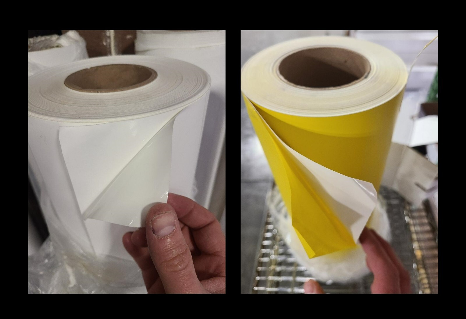 3.4 mil Paint Spray Mask Stencil Vehicle Auto Vinyl Self-Adhesive Yellow & White