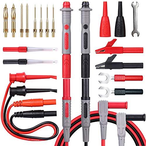 25-Piece Multimeter Leads Kit, Professional and Upgraded Test Leads Set