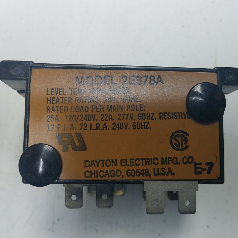 DAYTON SE378A LEVEL TEMP SEQUENCER