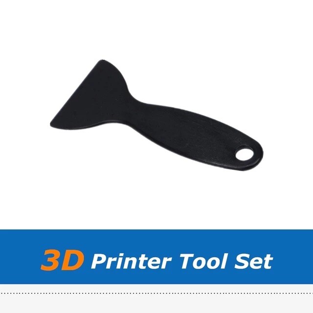 Putty Scraper ABS Plastic Spatula Drywall Patch Repair Spreader Black 3PCS