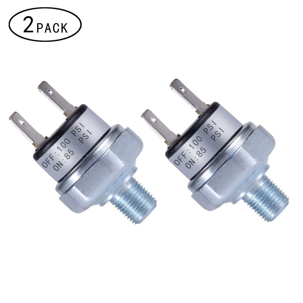 Air Pressure Switch 85-100 PSI Pressure Switch Switch Air Compressor Silver New