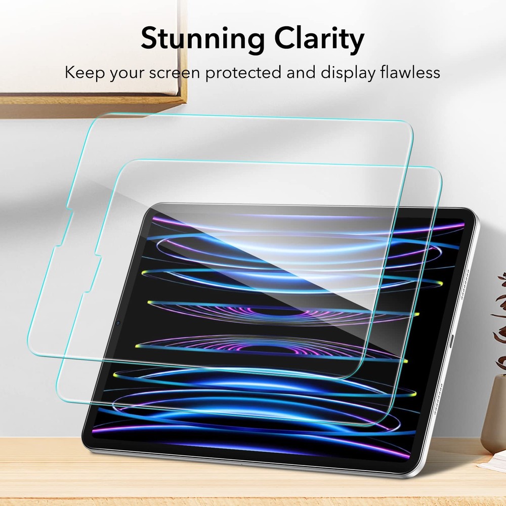 2 Pack Screen Protector for iPad Air 5th/4th Generation (2022/2020)，iPad Pro ...