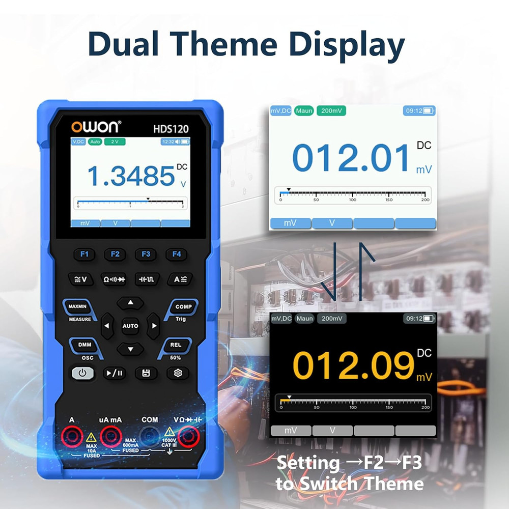 Oscilloscope Multimeter 2 in 1 Function 1Mhz Bandwidth Oscillograph with Digital