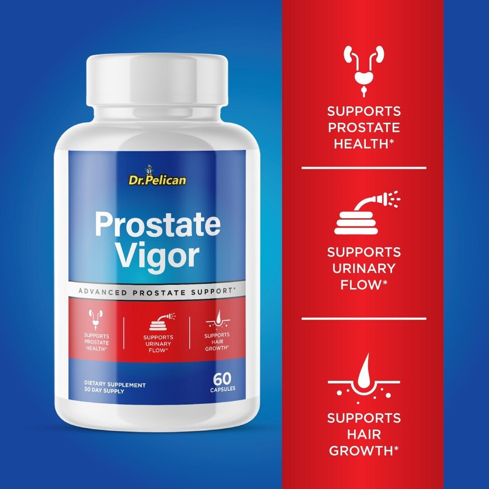 Prostate Vigor- Prostate Support- 4 Bottles- 240 Capsules