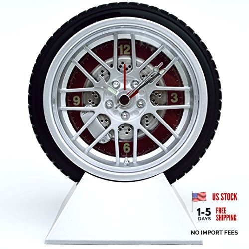 Wheel and Tire Desk Clock