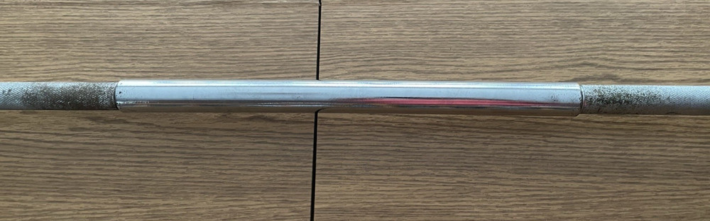 Vintage Chrome 5' Threaded Barbell 1" w/Collars Make OFFER