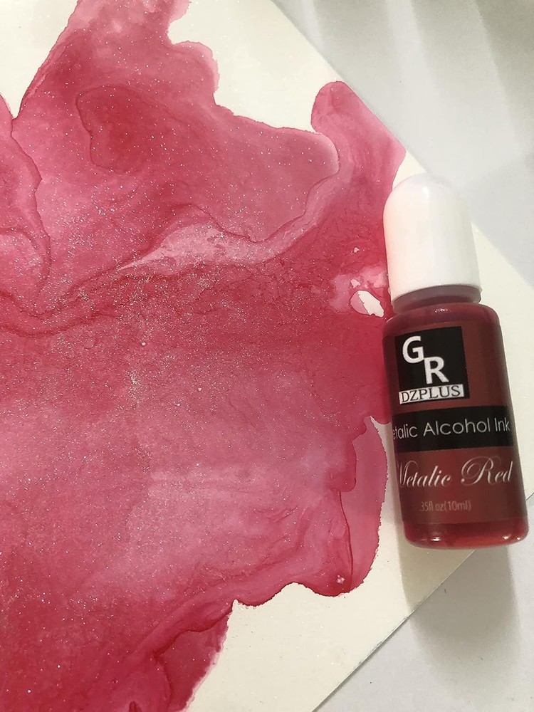 Metallic Alcohol Ink Set -16 Colors Based for Resin...
