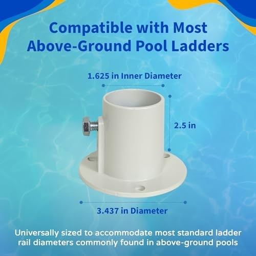 Aluminum Deck Flanges for Pool Ladder Pair