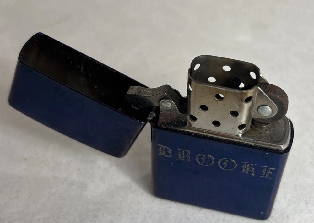 zippo lighter Anodized & Monogram “Brooke”