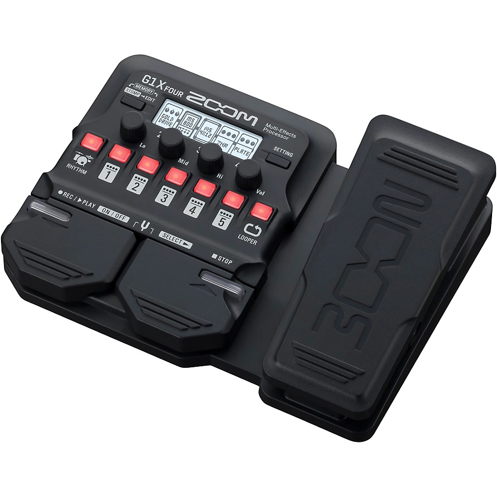 Zoom G1X FOUR Guitar Multi-Effects Processor with Expression Pedal