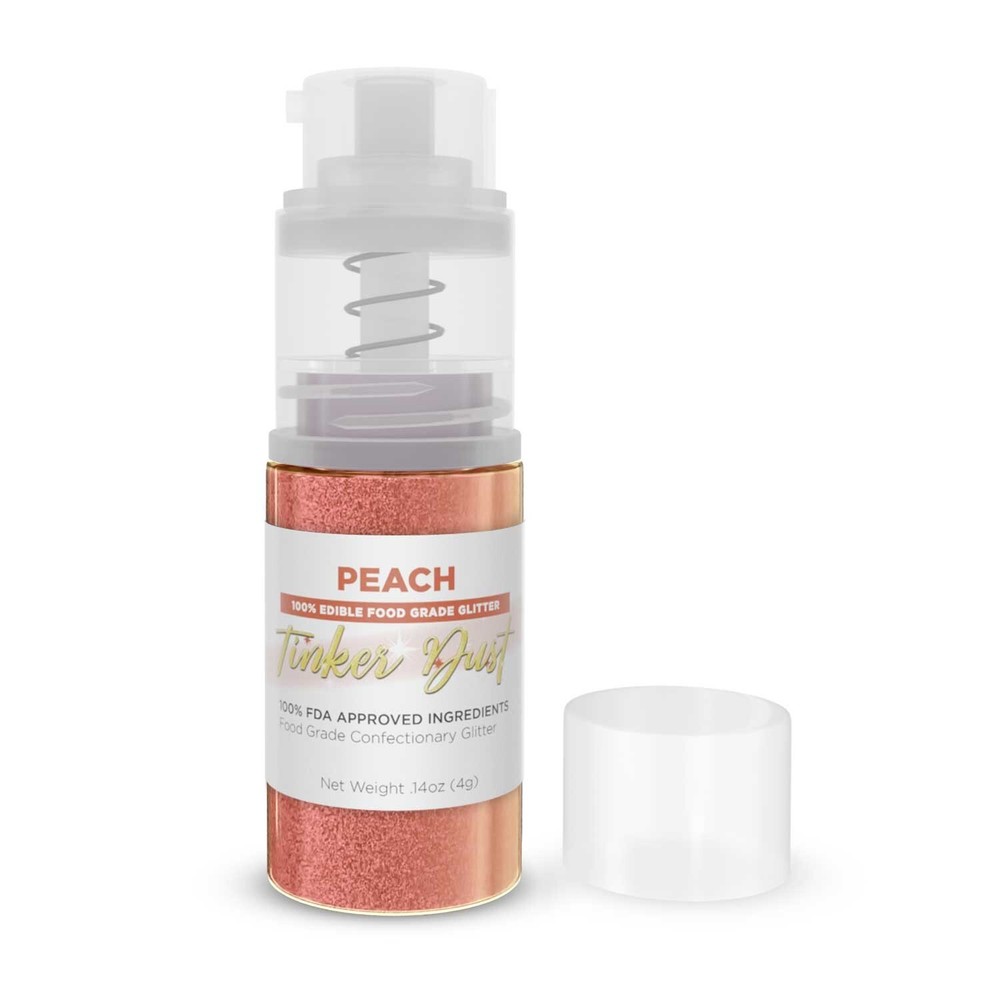 Tinker Dust - Peach (4g 1x Pump) | Edible Glitter for Decorating