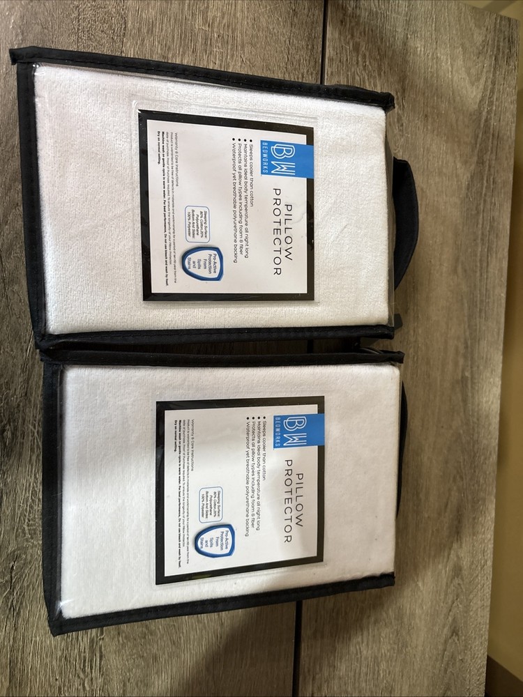 BW Bedworks - Two Pillow Protector 20" x 28" New in package