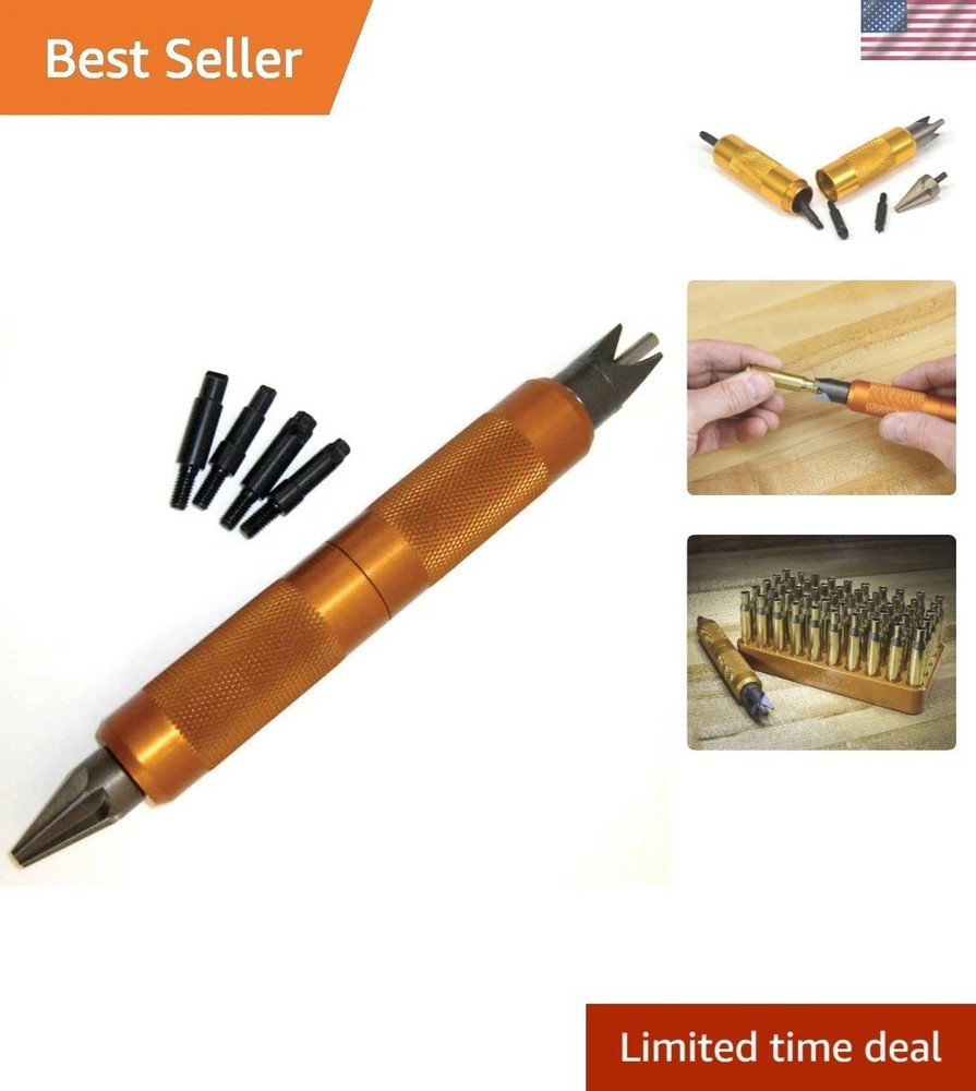 7777800 Versatile Stainless Steel Case Prep Multi Tool for Reloading Enthusiasts