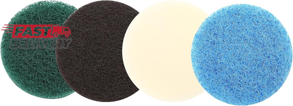 16Pcs Power Scrubber Pad Set Compatible with Dremel Versa PC10 Ruby Horsepower I