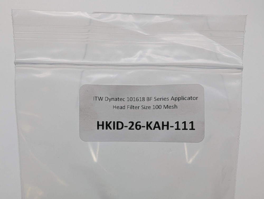 ITW Dynatec 101618 BF Series Applicator Head Filter Size 100 Mesh