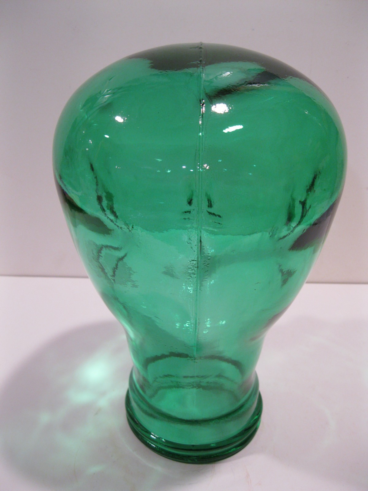 Glass Head SEA GREEN, Life Size Mannequin Head for Decor, Display Hats Wigs, etc