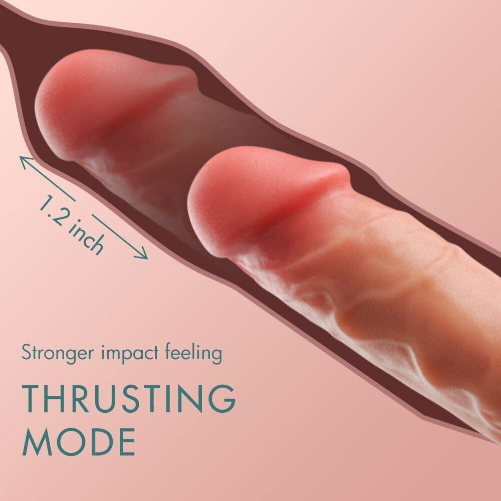 Remote Control Telescopic Dildo Thrusting Vibrator Heating G-Spot Sex Toys Women