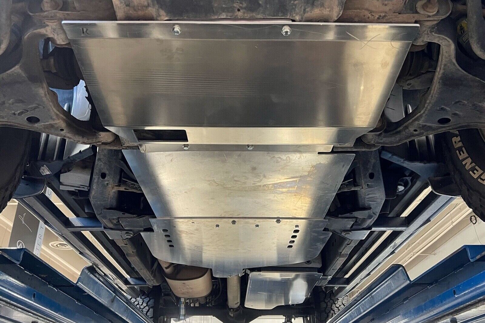 Fits Nissan Frontier 2005-2026 skid plates set of 3, 6 ft extended length bed