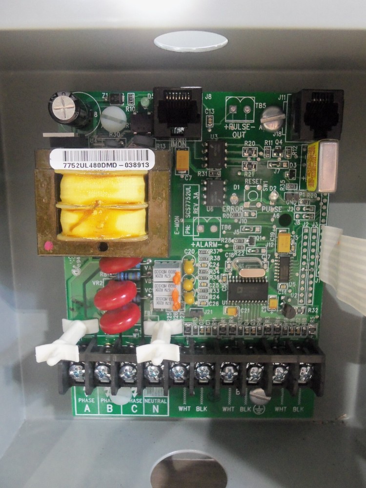 E-MON D-MON 480800D 3 PHASE CLASS 2000 KW METER 3/4 WIRE 277/480 FLAWED