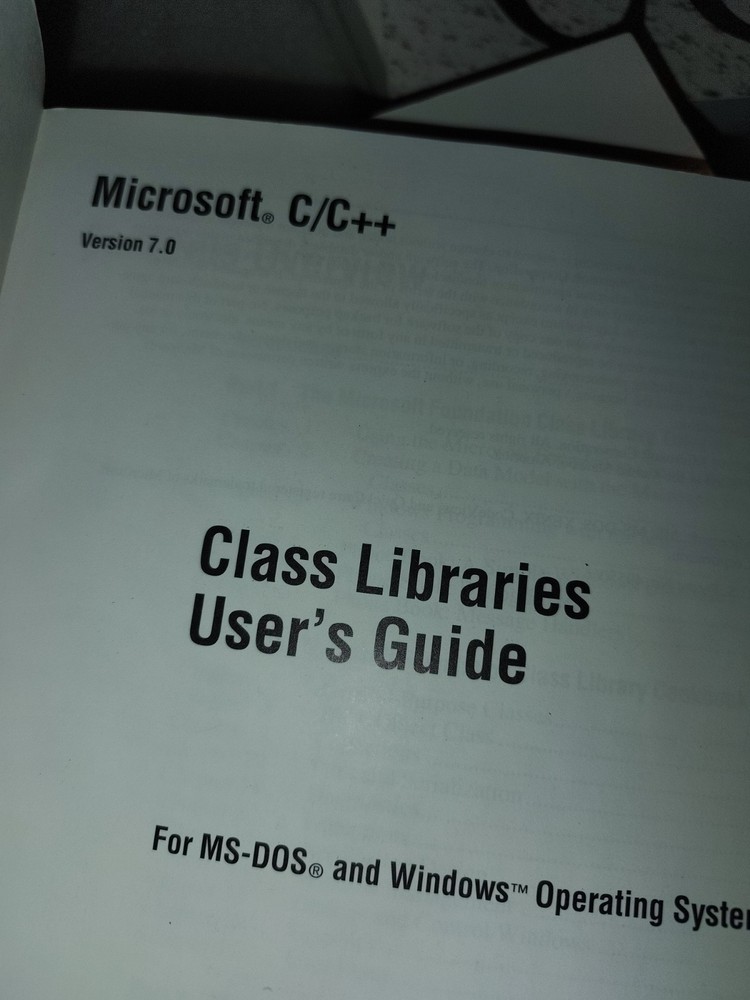 Microsoft Windows 3.1 SDK Manual Lot C/C++ 7.0 Win32 API Development kit partial