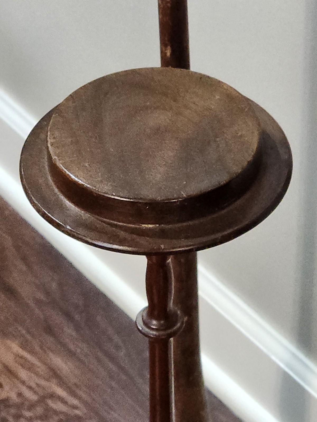 LOT OF 3- Tall Antique Wood Hat Stands 41.5"- 36"- 24" Tall - 2 MATCHING