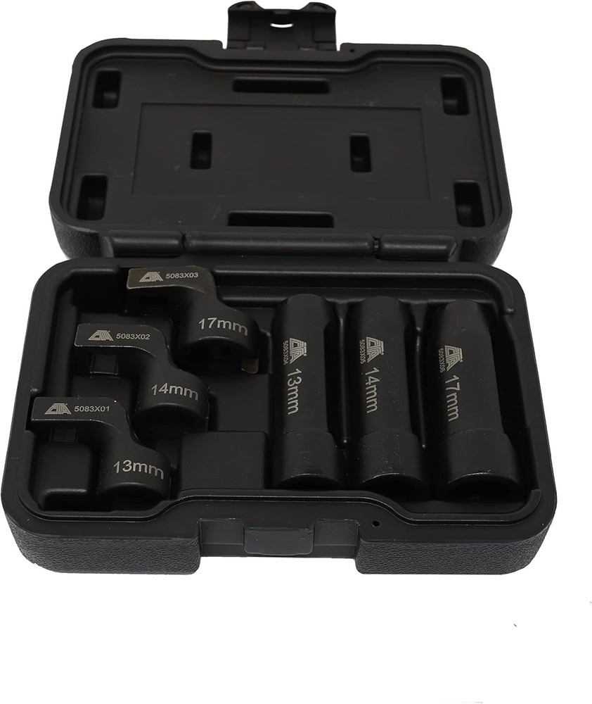 CTA 6pc EGT Sensor Socket Set, Straight & Offset 13mm, 14mm, 17mm #5083