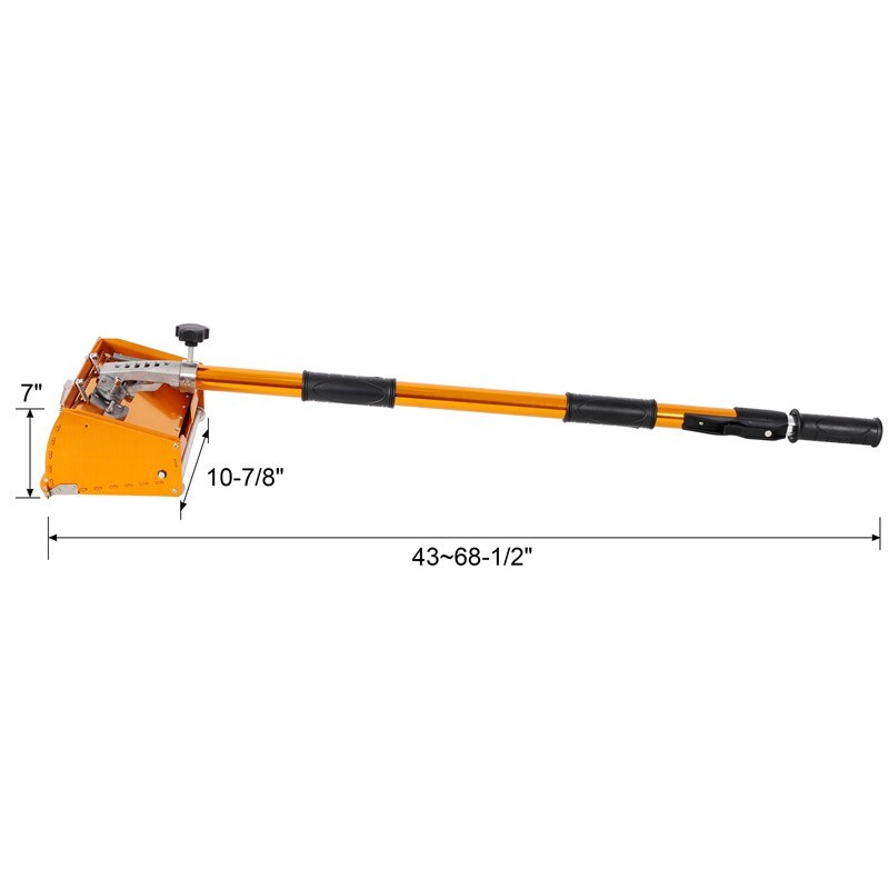 Drywall Flat Finishing Tool Plaster Box Set w/ Adjustable 43"-68.5" Box Handle