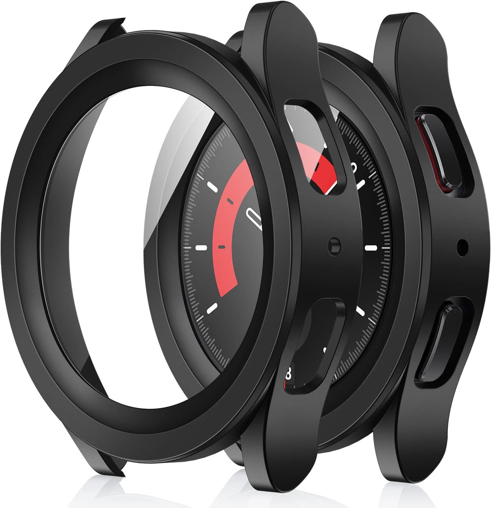 2 Pack Case Compatible with Samsung Galaxy Watch 5 Pro 45Mm with Built in Screen
