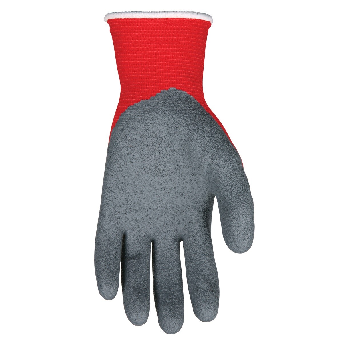 Ninja Flex N9680 Red Nylon Shell 15 Gauge Gray Latex Palm Coated Work Gloves