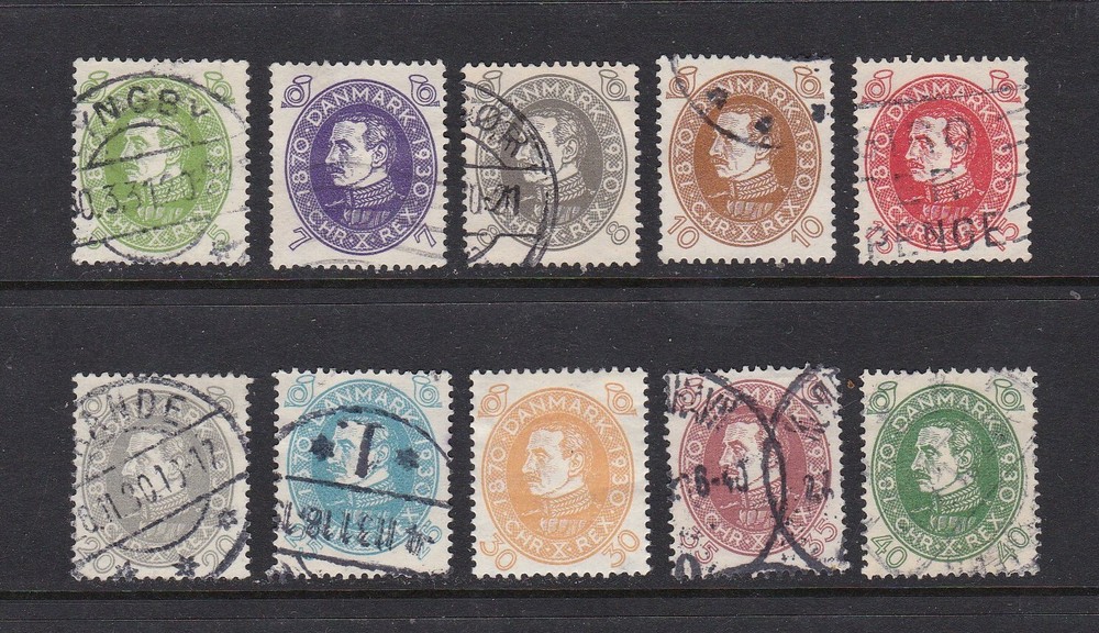 Denmark   210 - 219     mint & used     CV $62.30