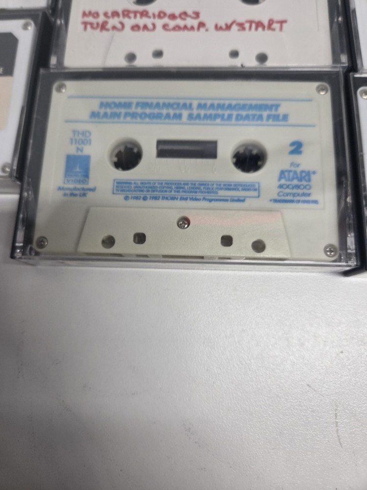 Vintage Atari Program Cassette Lot
