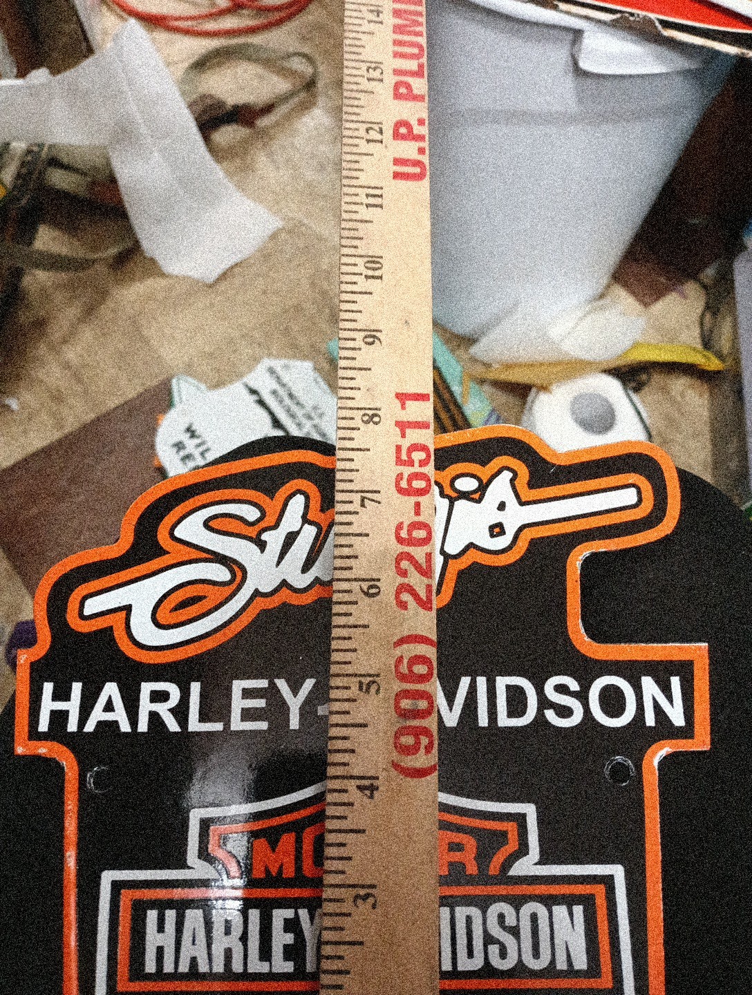 Porcelain Harley Davidson South Dakota Motorcycles Sign