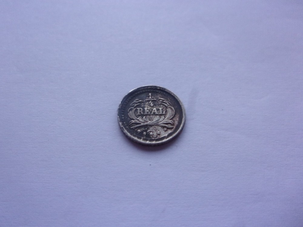 Guatemala 1889 silver 1/4 real dp17