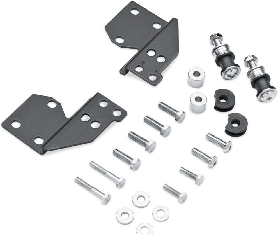 Removable docking hardware kit compatible with Harley touring bikes
