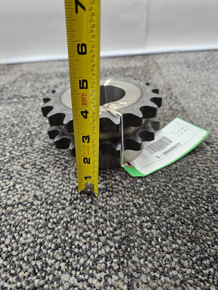 20-023230 DOUBLE ROLLER CHAIN SPROCKET 17 TEETH PLAIN BORE 2"