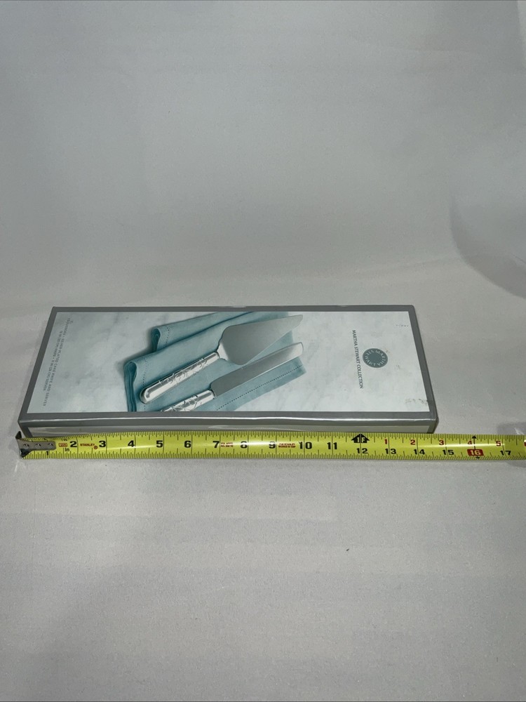 Martha Stewart Collection Silver Plated 2 Piece Cake Server Set