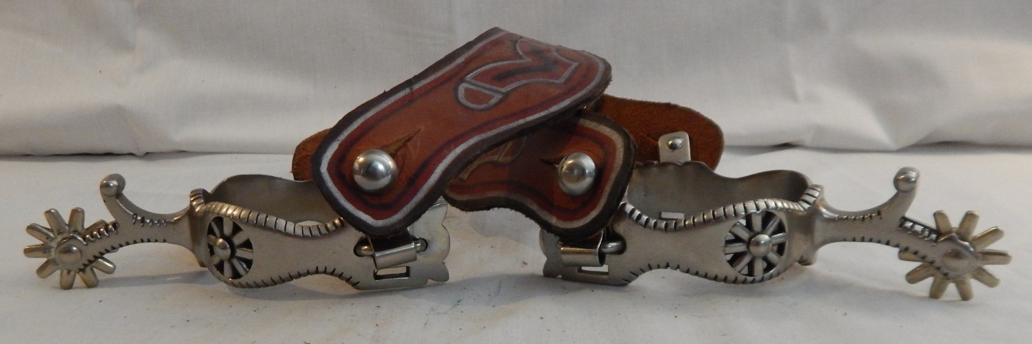 Stainless Steel Show Western Cowboy Spurs - 131
