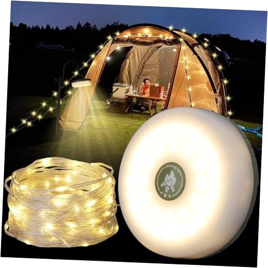 Camping String Lights, Outdoor String Lights with 8 Lighting Modes, 1 pack