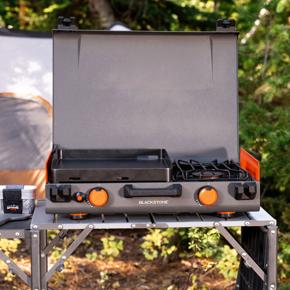 Blackstone Adventure Ready 14” Propane Camping Griddle with Side Burner