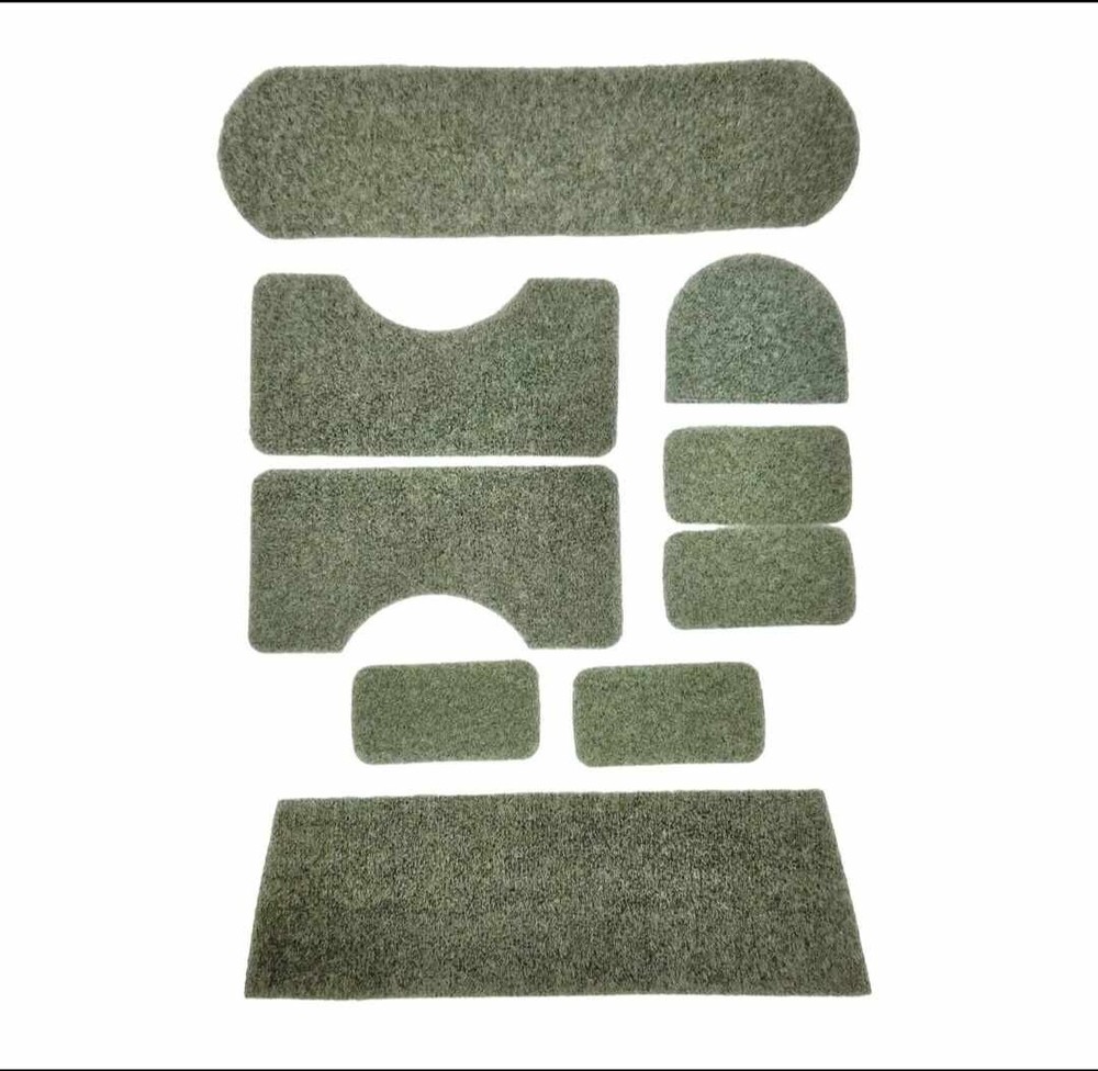 9pc Helmet Loop Patch Kit ACH MICH ECH Adhesive Backed for Ballistic & Bump Use