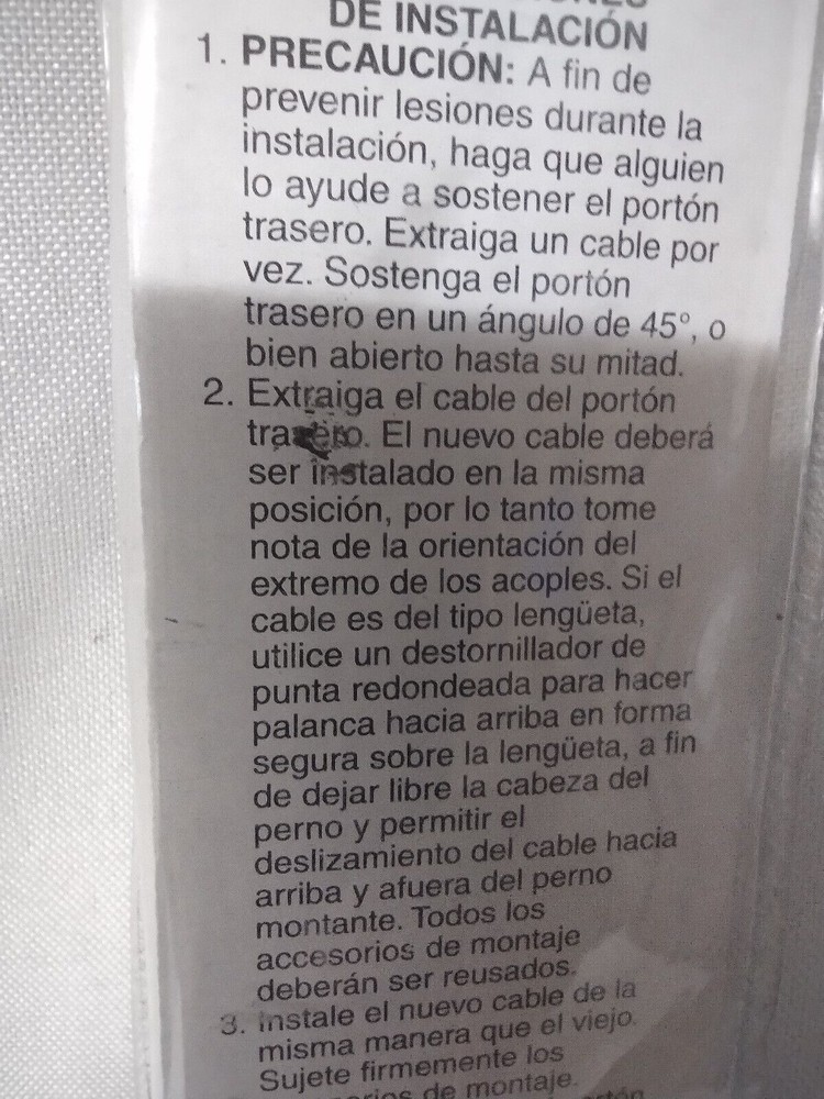 Tailgate/ Replacement Cables/ 1998-2009/ Nissan Frontier/ DORMAN/ 38541