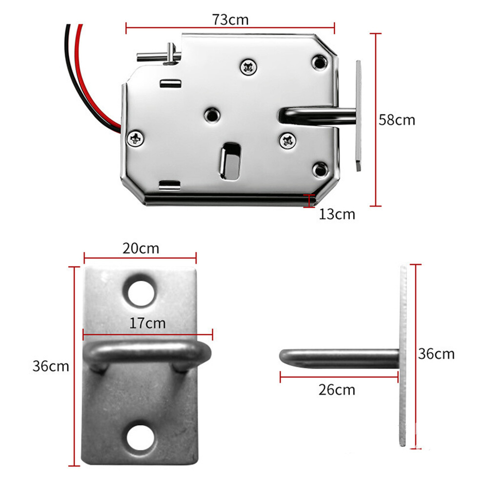 12V Mini Electric Magnetic Lock Door Access Control System Bolt Replacement Part