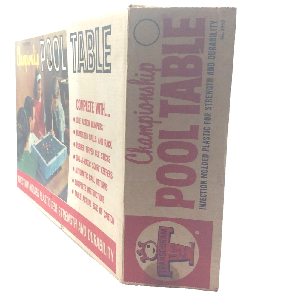 Transogram CHAMPIONSHIP POOL TABLE -AS-IS-