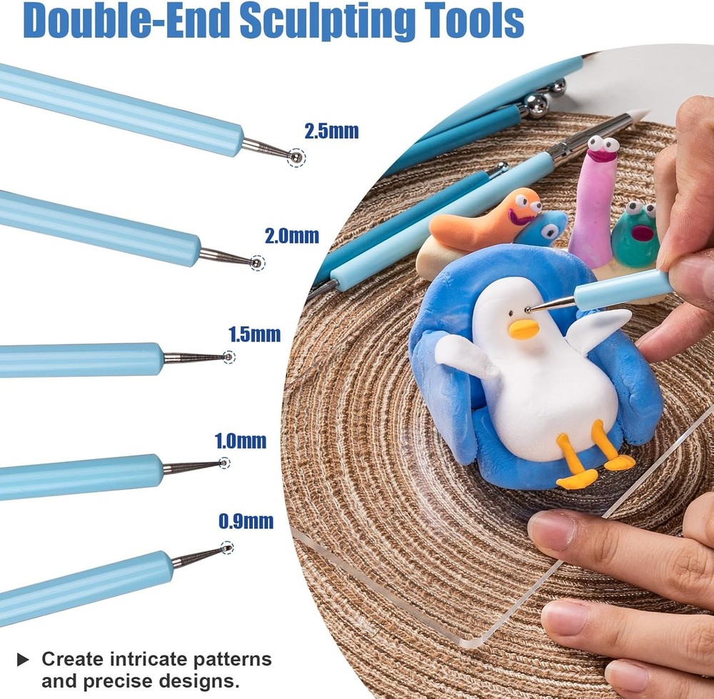 Dotting Tools, Silicone Clay Sculpting Tool