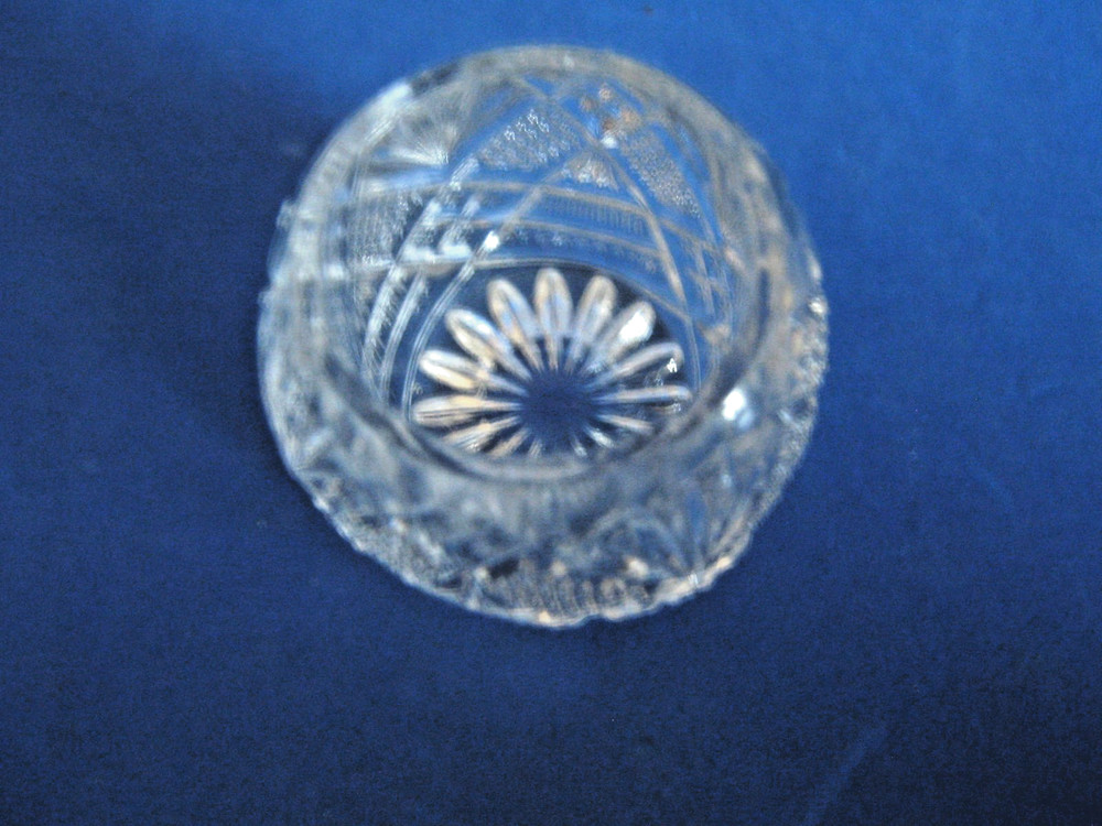 DUNCAN & MILLER TEPEE PATTERN GLASS OPEN SALT CELLAR, c1897