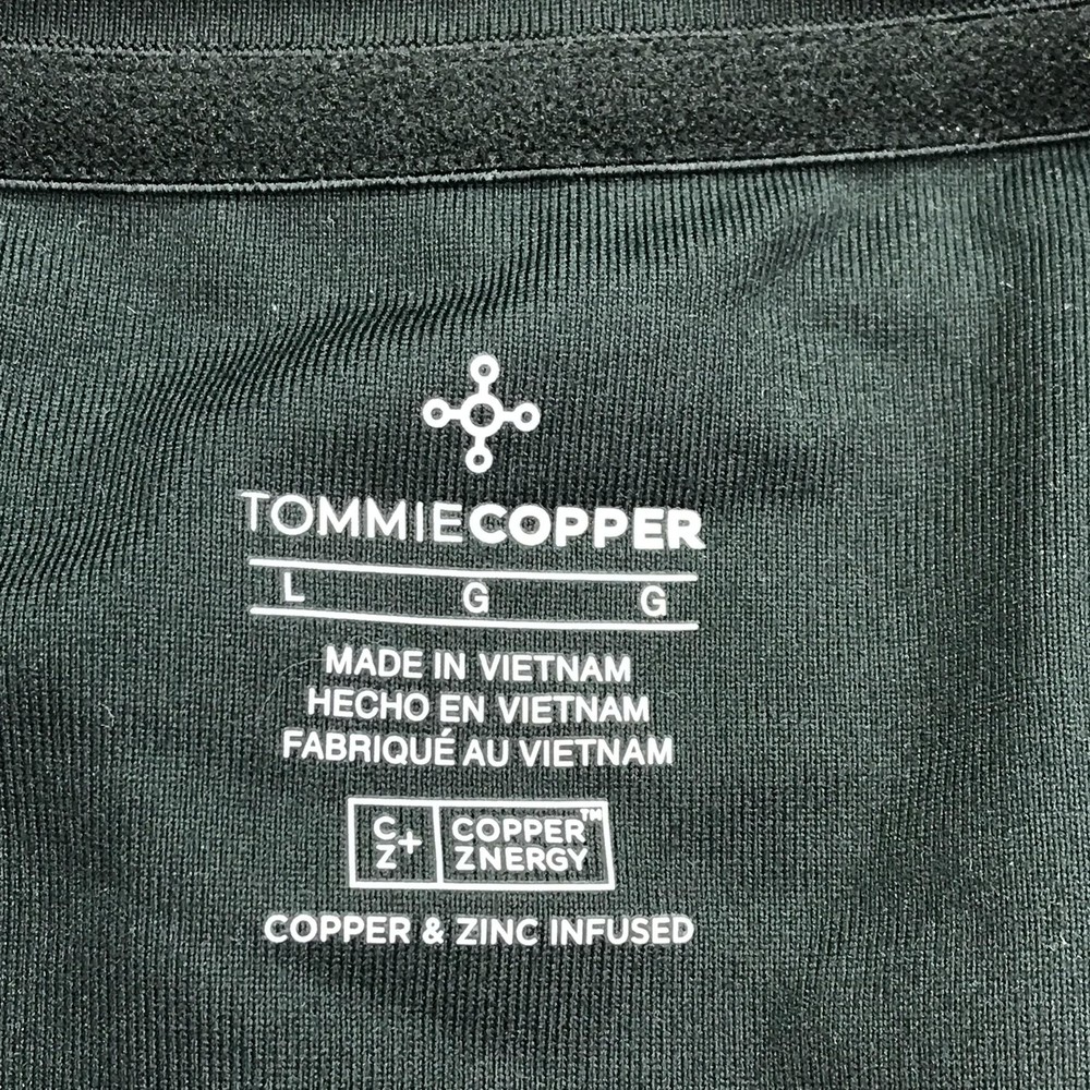 Tommie Copper Jacket Mens Large Black Compression Lower Back Support Zip Front