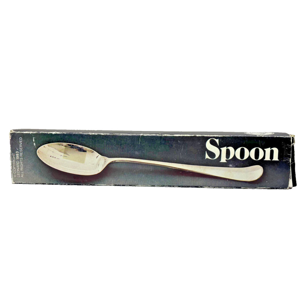 Leonard Silverplated Serving Spoon 8005 Towle Silver Company 1983
