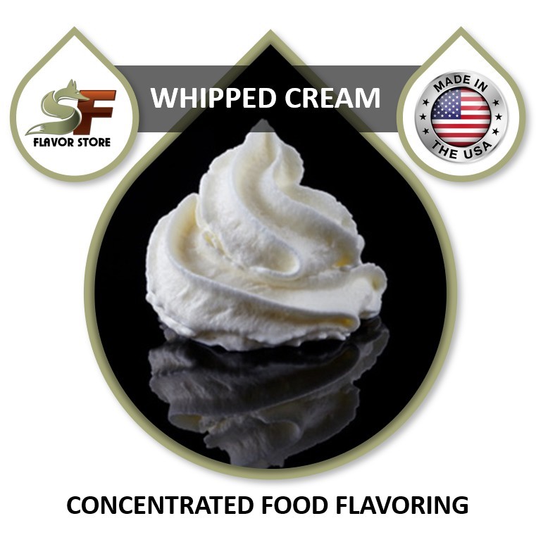 Whipped Cream Food Flavor Drops Flavoring Concentrate - 1oz - SageFox - FL053